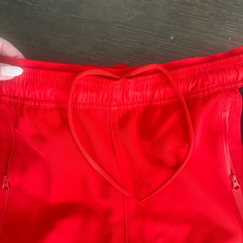 adidas Red and Black Track Pants - Picture 3 of 5